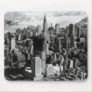 Tapis De Souris Photographie noire et blanche de Manhattan