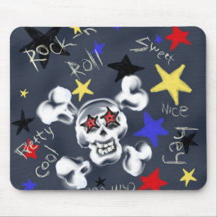 Tapis de souris phrase culte des années 80 Skull R