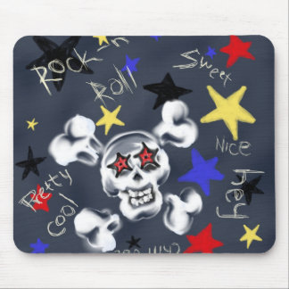 Tapis de souris phrase culte des années 80 Skull R