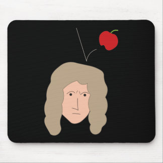 Tapis De Souris Physics Humor Isaac Newton Apple Nerd Geek