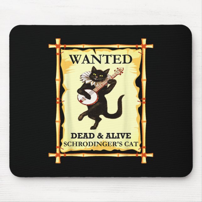 Tapis De Souris Physique Chat de Schrodinger Physicien quantique (Devant)
