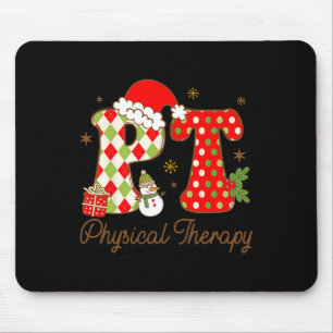Tapis De Souris Physique Thérapie Noël Snowman Nurse Crew