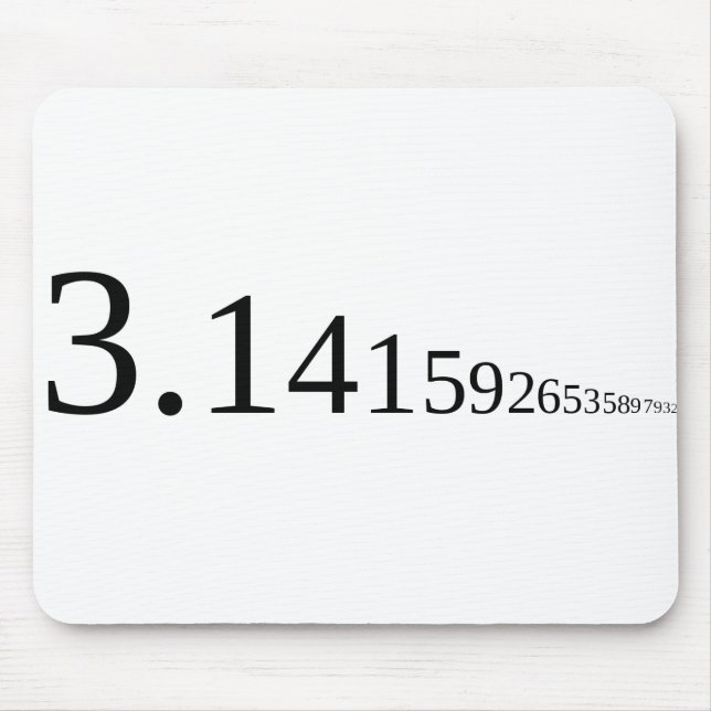Tapis De Souris Pi - 3.14... (Devant)