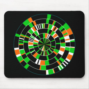 Tapis De Souris Pi Abstrait 06 - Sur Noir