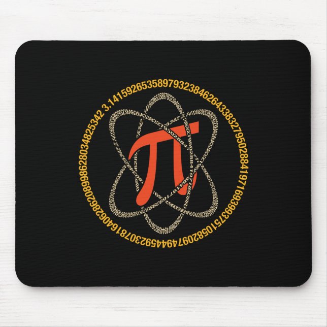 Tapis De Souris Pi Atom - Pi Day Et Cadeau Math Lover (Devant)