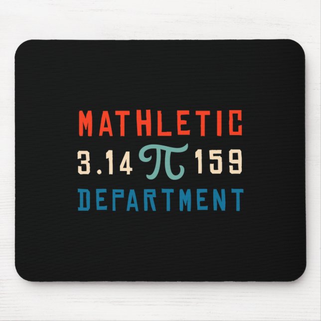 Tapis De Souris Pi Day 2025 Math Lover Mathématiques Mathletic Dep (Devant)