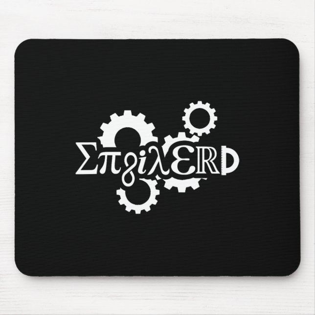 Tapis De Souris Pi Day Enginerd Engineer Gear mécanique (Devant)