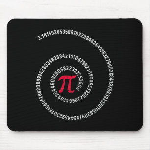 Tapis De Souris Pi Day Spiral 3.14 Mars 14 Math Enseignant Vintage