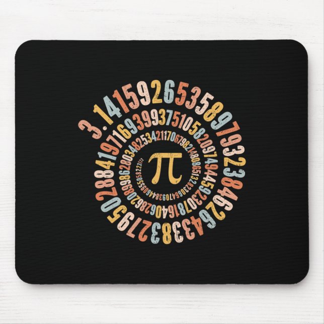Tapis De Souris Pi Jour Spiral Math Pi (Devant)