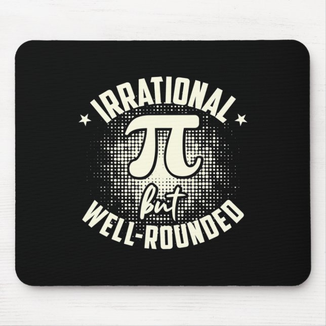 Tapis De Souris Pi Mathématiques Mathématiciennes Irrationnelles M (Devant)