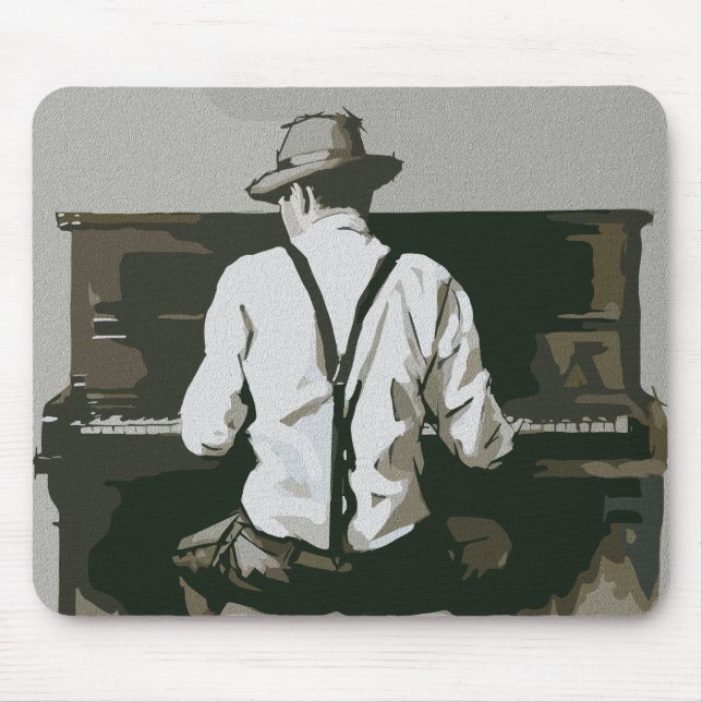 Tapis De Souris Pianiste de Charme en Harmonie (Devant)