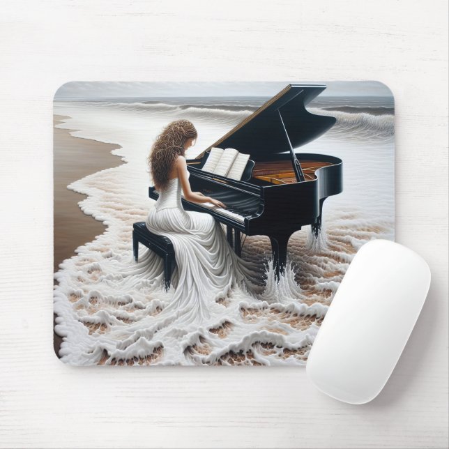 Tapis De Souris Pianiste océanique (Avec souris)