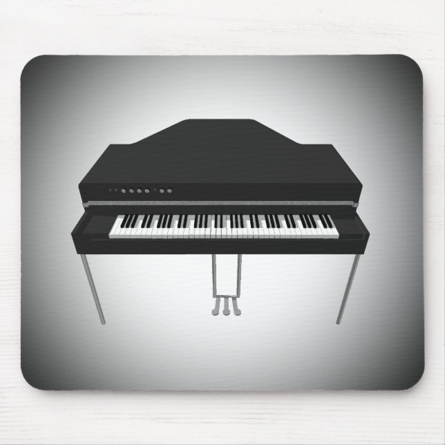 Tapis De Souris Piano à queue électrique : modèle 3D : Mousepad (Devant)