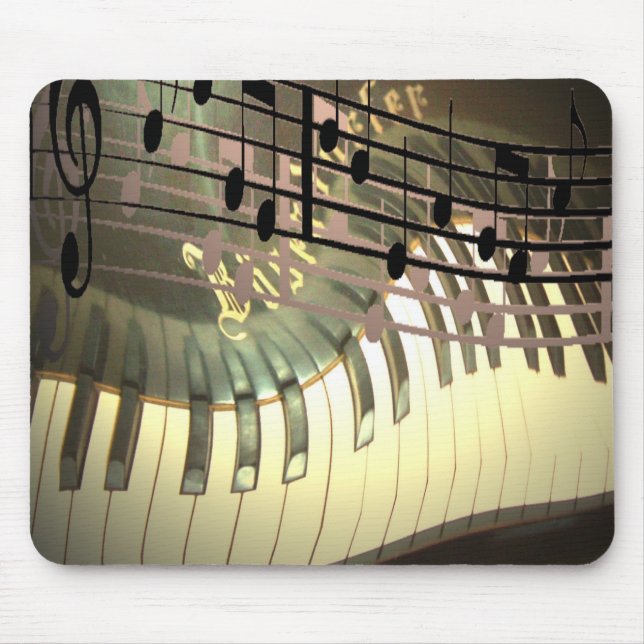 Tapis De Souris Piano abstrait Mousepad (Devant)