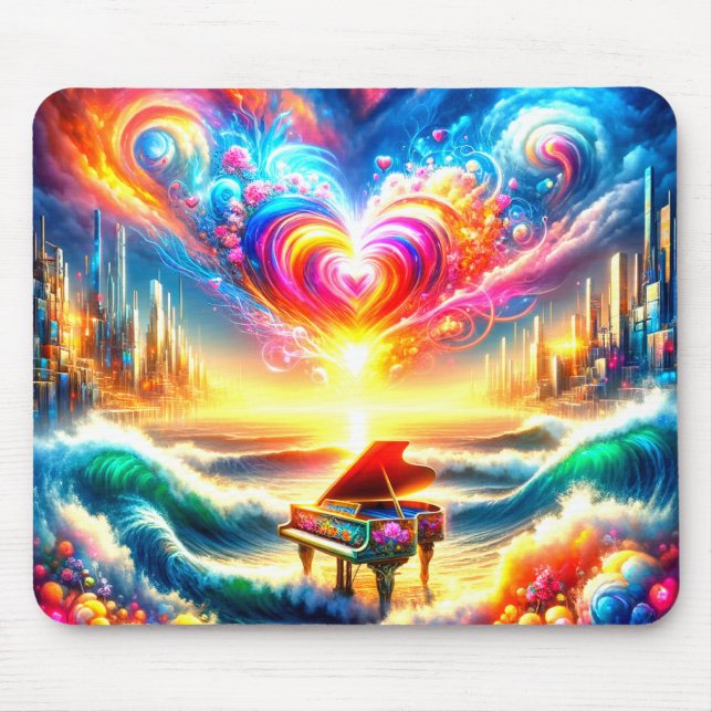 Tapis De Souris Piano Art (Devant)