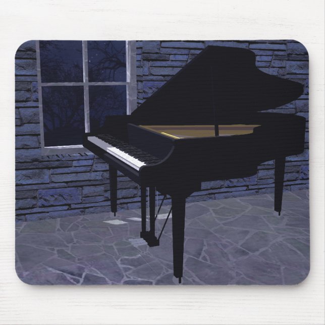 Tapis De Souris Piano par la fenêtre : Mousepad fait sur commande (Devant)