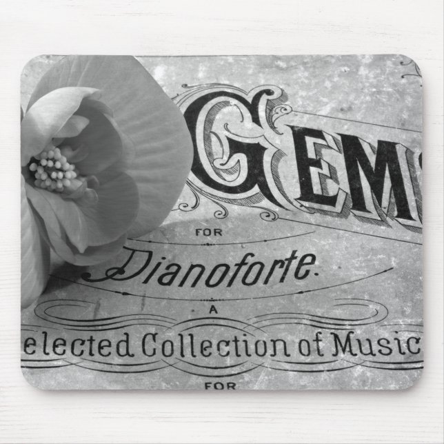 Tapis De Souris Pianoforte Gems Et Begonia Mousepad (Devant)