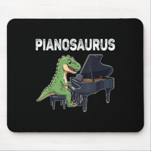 Tapis De Souris Pianosaurus Dinosaure Drôle Jouer Piano Kids Musi