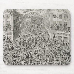 Tapis De Souris Piccadilly pendant la grande exposition, 1851