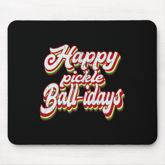 Tapis De Souris Pickle de Noël  (Devant)