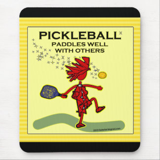Tapis De Souris Pickleball barbote bien avec d'autres