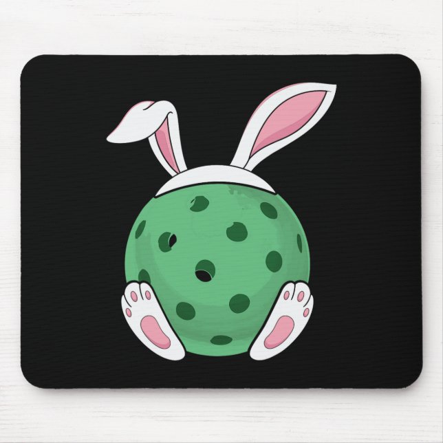 Tapis De Souris Pickleball de lapin de Pâques - Fun Pickleball de  (Devant)