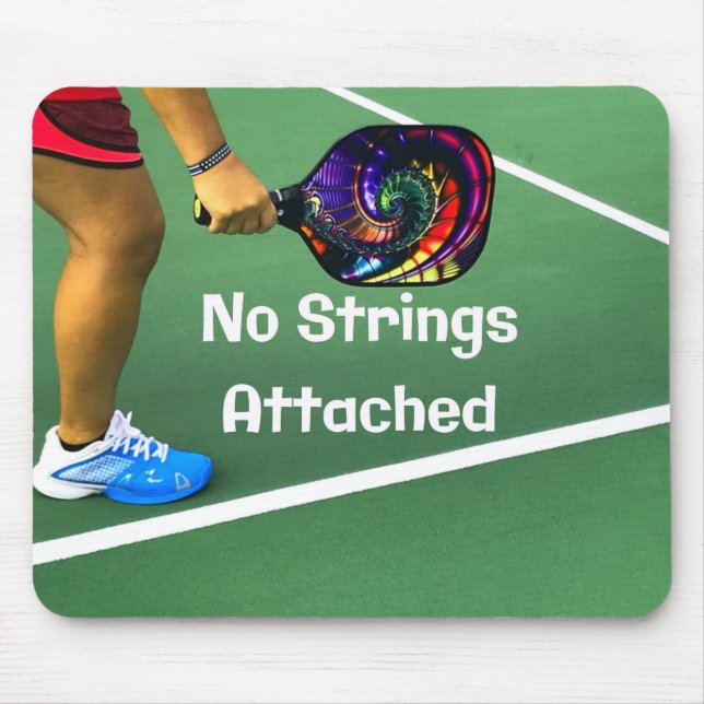 Tapis De Souris Pickleball Funny No Strings Attaché (Devant)