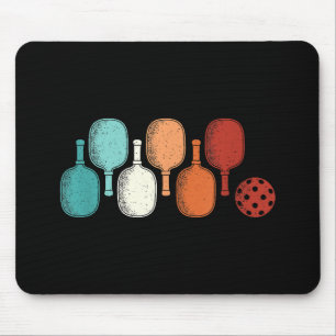 Tapis De Souris Pickleball Lover Retro Paddle Sport Vintage