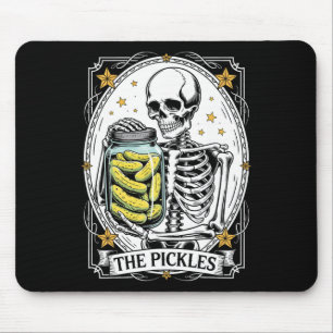 Tapis De Souris Pickles Tarot Card Skeleton Canning Season Gar