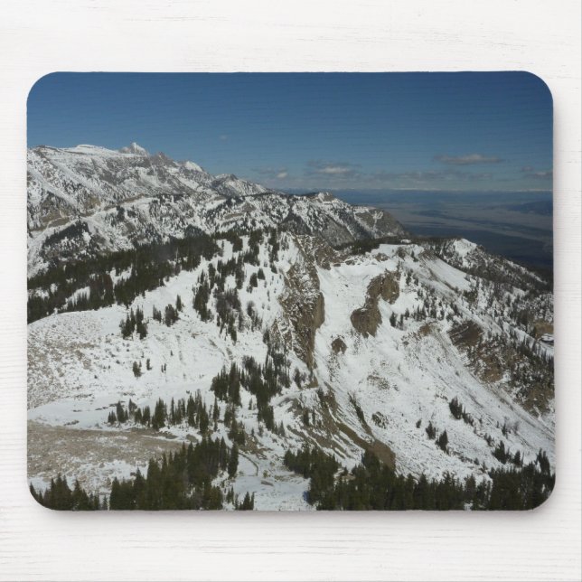 Tapis De Souris Pics neigeux des monts Grand Teton I Photographie (Devant)