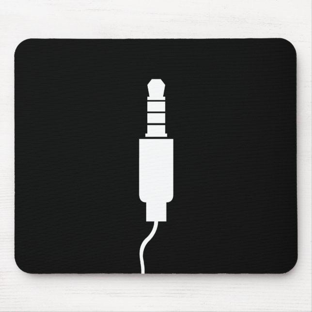 Tapis De Souris Pictogramme Mousepad de Jack d'écouteur (Devant)