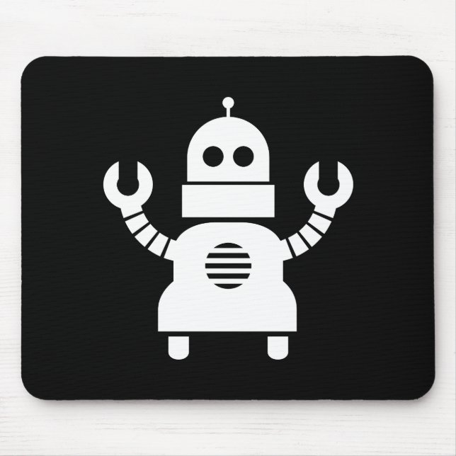 Tapis De Souris Pictogramme Mousepad de robot (Devant)