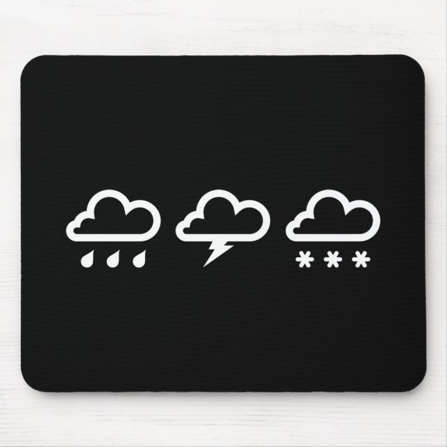 Tapis De Souris Pictogramme Mousepad de systèmes de temps (Devant)