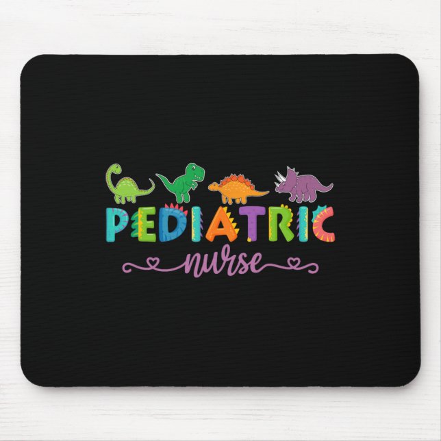 Tapis De Souris Picu Pediatric Nurse Dinosaurs Peds Nurse  (Devant)