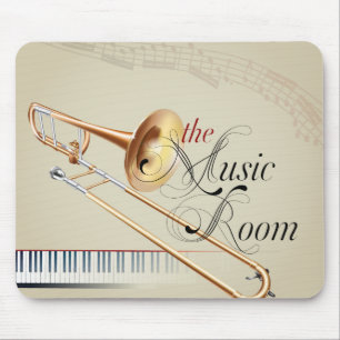 Tapis De Souris Pièce de musique de trombone