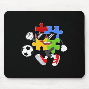 Tapis De Souris Pièce de puzzle jouant au football Jour de la sens