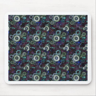 Tapis De Souris pièces de montre steampunk - imprimé violet par Le