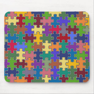 Tapis De Souris pièces de puzzle couleur