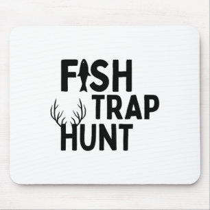 Tapis De Souris Piège à Poisson Chasse - Drôle de Chasse et Pêche