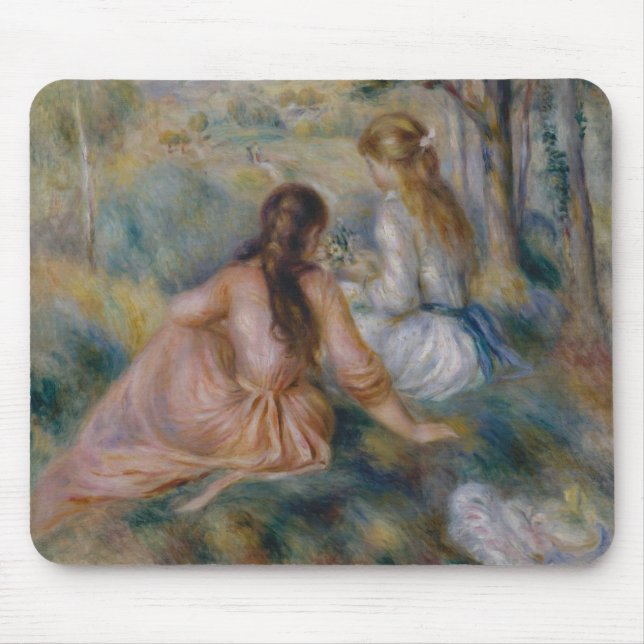 Tapis De Souris Pierre Auguste Renoir | dans le pré (Devant)