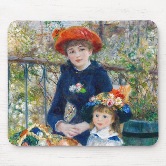 Tapis De Souris Pierre-Auguste Renoir - Two sisters on the Terrace (Devant)