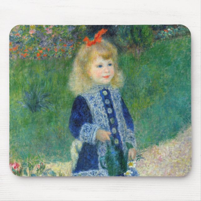 Tapis De Souris Pierre-Auguste Renoir - Une fille avec une canne d (Devant)