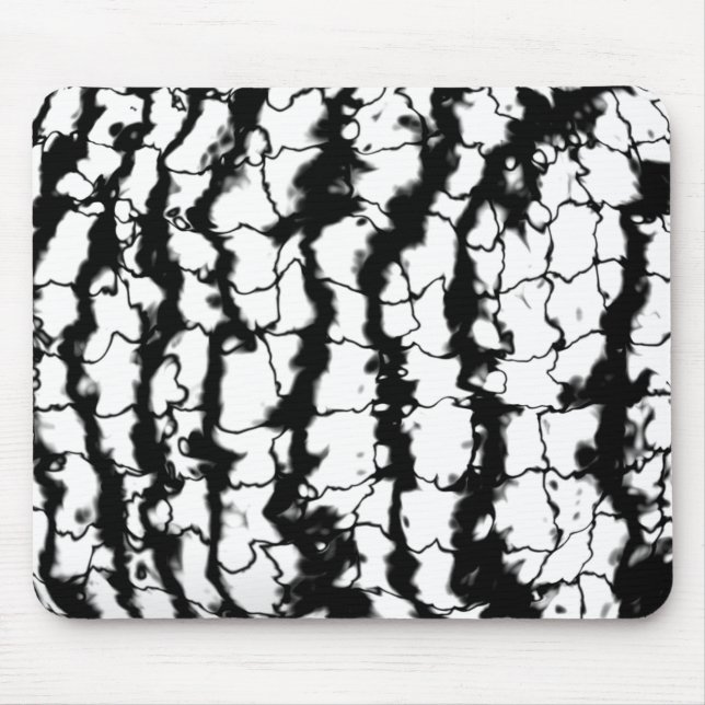 Tapis De Souris pierre blanche et noire (Devant)