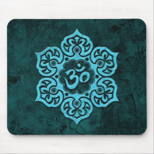 Tapis De Souris Pierre bleue OM floral