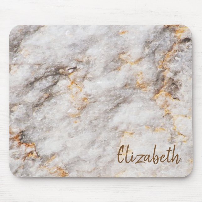 Tapis De Souris Pierre de granit marbre tendance cool (Devant)