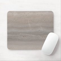 Pierre de travertin polie champignon taupe Minimal