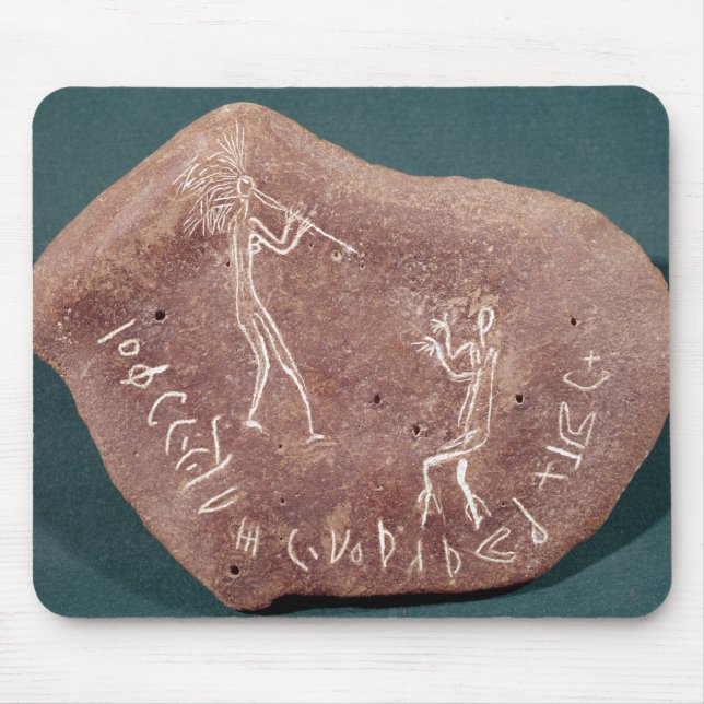 Tapis De Souris Pierre inscrite avec un danseur (Devant)