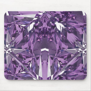 Tapis De Souris Pierre précieuse violette, violette
