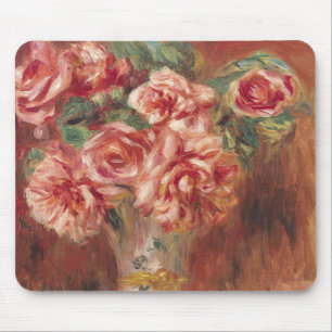 Tapis De Souris Pierre roses de Renoir un dans un vase