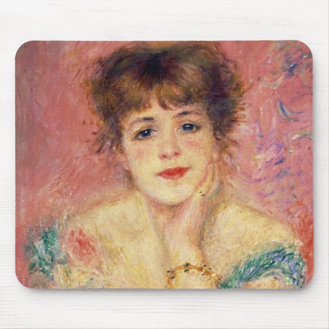 Tapis De Souris Pierre un portrait de Renoir | de Jeanne Samary (Devant)